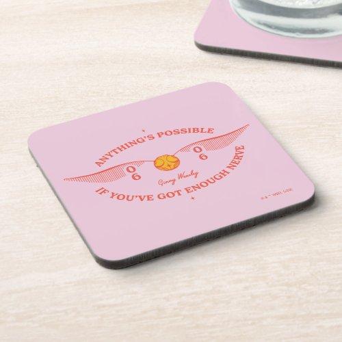 HARRY POTTER  Anythings Possible Beverage Coaster