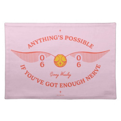 HARRY POTTERâ  Anythings Possible Cloth Placemat