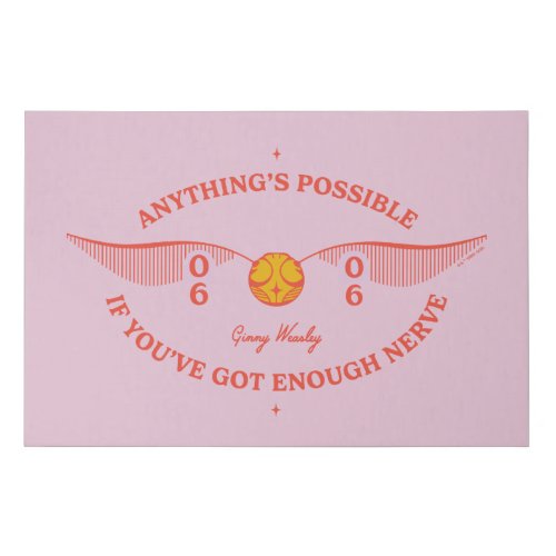 HARRY POTTER  Anythings Possible Faux Canvas Print