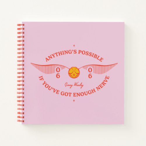 HARRY POTTERâ  Anythings Possible Notebook