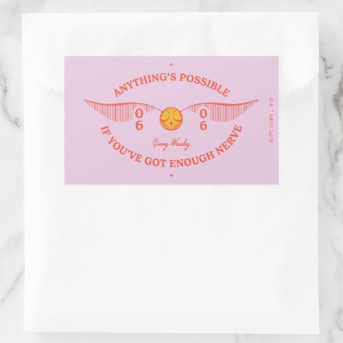 HARRY POTTERâ  Anythings Possible Rectangular Sticker