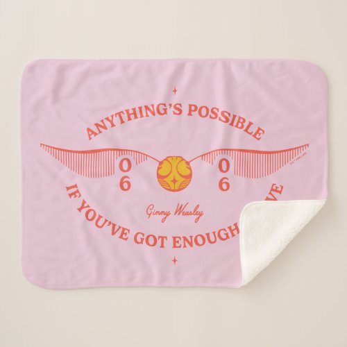 HARRY POTTERâ  Anythings Possible Sherpa Blanket