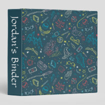HARRY POTTER™ Artifacts Line Art Pattern 3 Ring Binder