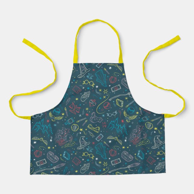 HARRY POTTER™ Artifacts Line Art Pattern Apron (Front)