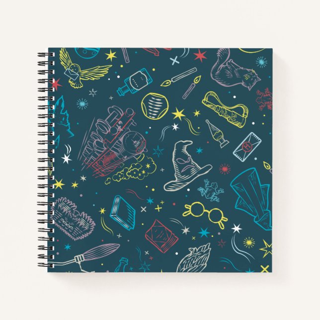 HARRY POTTER™ Artifacts Line Art Pattern Notebook (Front)