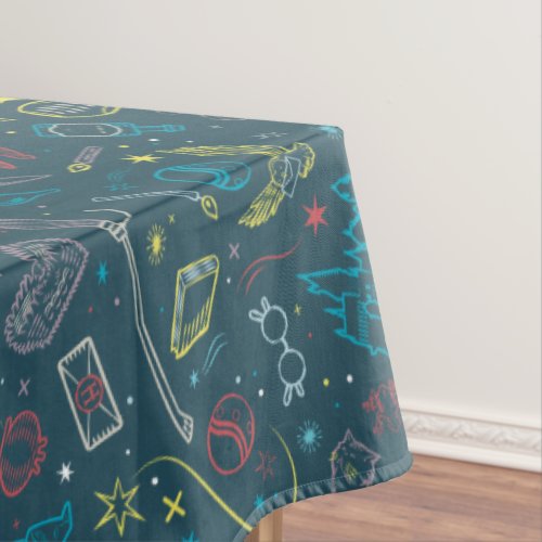 HARRY POTTER Artifacts Line Art Pattern Tablecloth