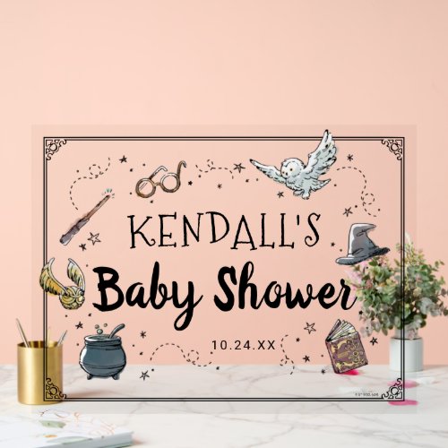 Harry Potter Baby Shower  Acrylic Sign