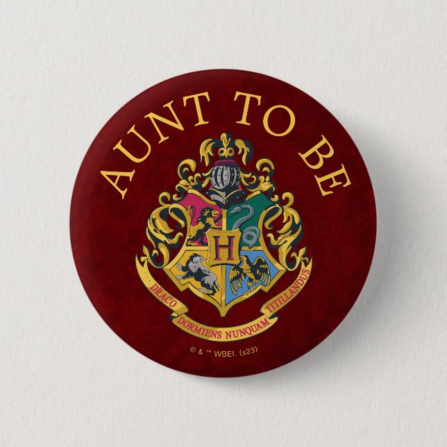 Harry Potter Baby Shower | Aunt To Be Button (Front)