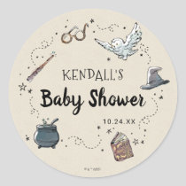 Harry Potter Baby Shower Classic Round Sticker