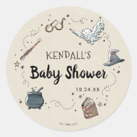 Harry Potter Baby Shower Classic Round Sticker