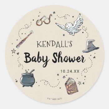 Harry Potter Baby Shower Classic Round Sticker by harrypotter at Zazzle