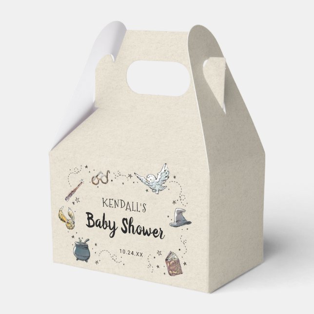 HARRY POTTER™ Baby Shower Favor Boxes (Front Side)