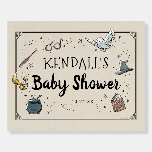 Harry Potter Baby Shower Foam Board (Front)