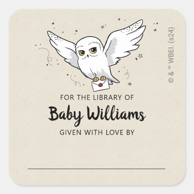 HARRY POTTER™ Baby Shower Gift Book Plate (Front)