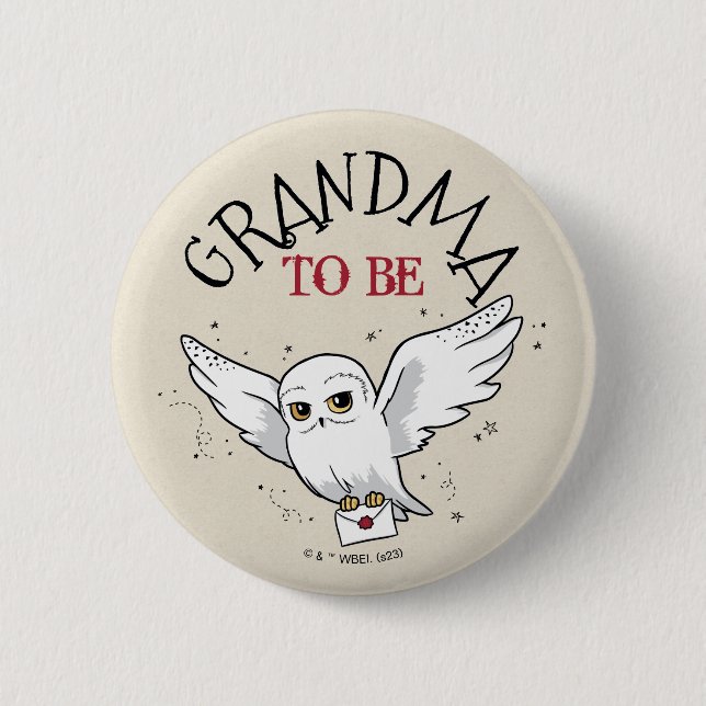 Harry Potter Baby Shower | Grandma To Be Button (Front)