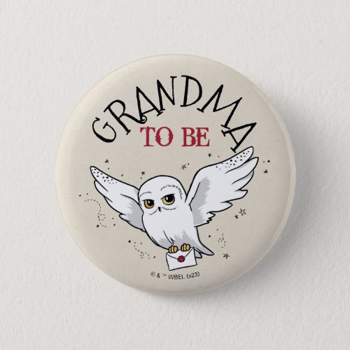 Harry Potter Baby Shower  Grandma To Be Button