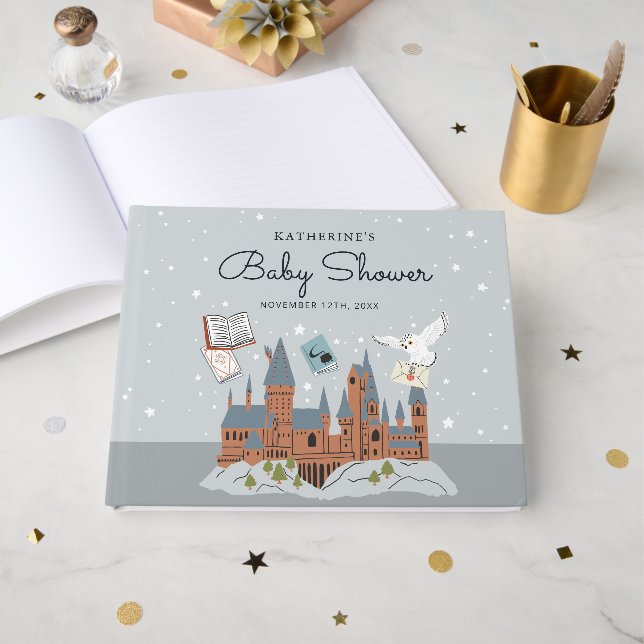 Harry Potter | Baby Shower Guest Gift List Guest Book (Front Open)