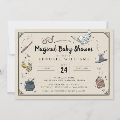 Harry Potter Baby Shower Invitation Zazzle Harry Potter Baby Shower Invitation Zazzle