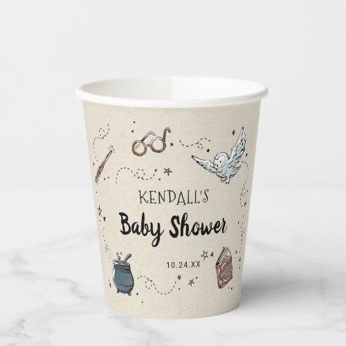 Harry Potter Baby Shower  Paper Cups