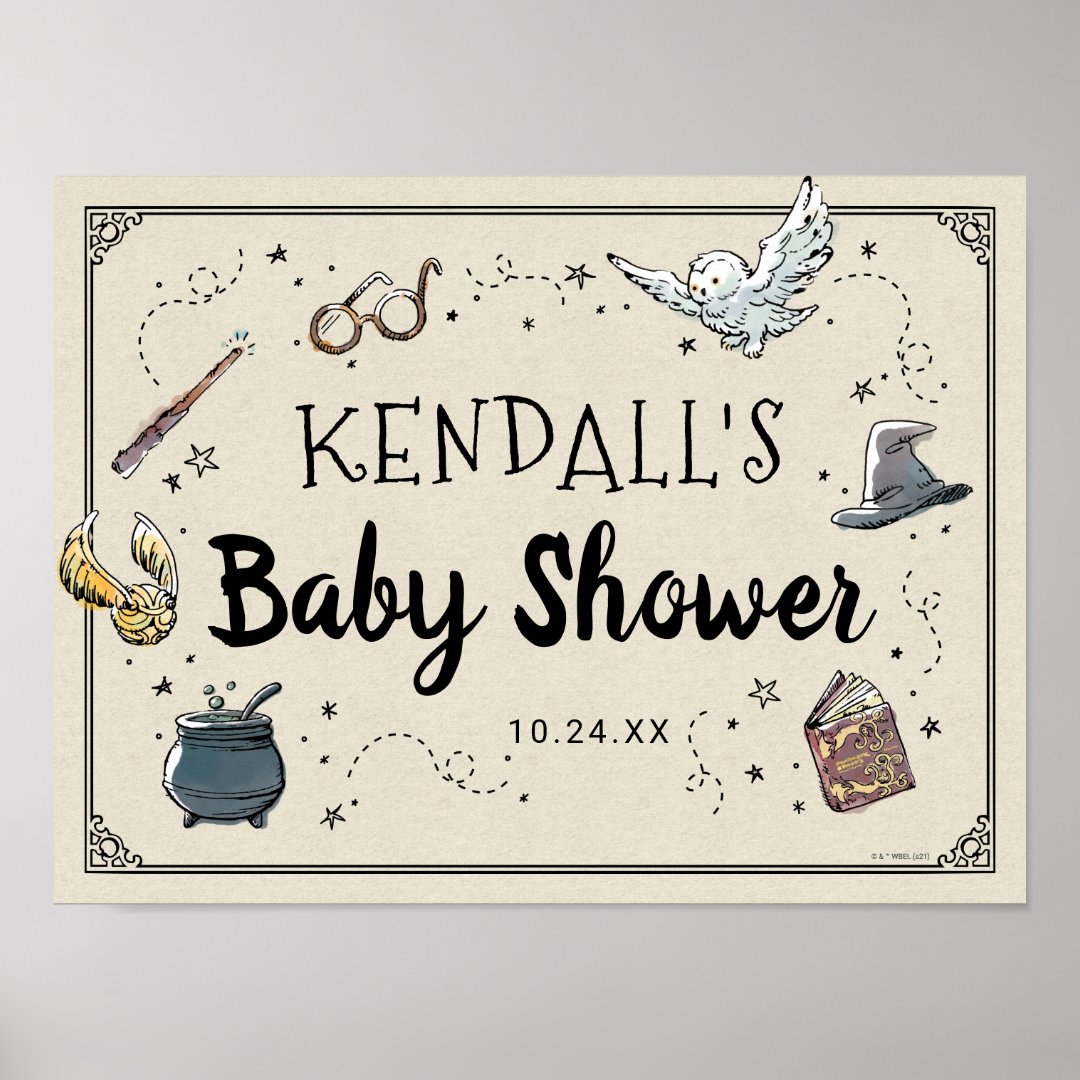 Harry Potter Baby Shower Poster Zazzle