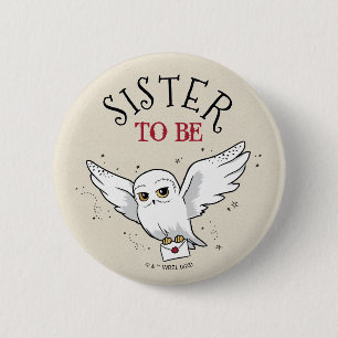 Harry Potter Baby Shower   Sister To Be Button