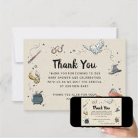 Harry Potter, Baby Shower Thank You Invitation