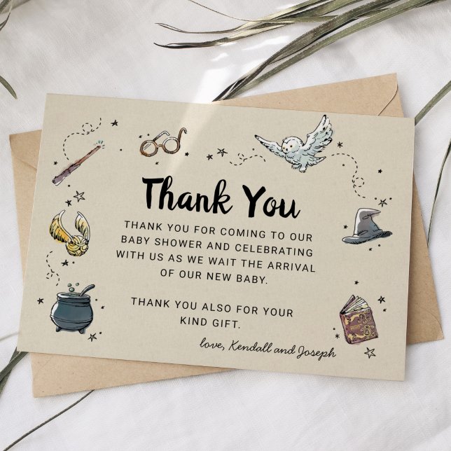 Harry Potter | Baby Shower Thank You Invitation (Creator Uploaded)