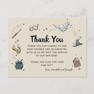 Harry Potter | Baby Shower Thank You Postcard