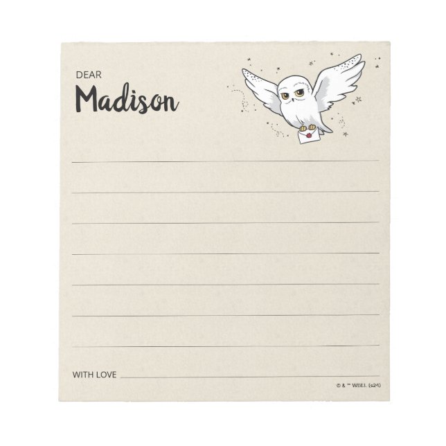 HARRY POTTER™ Baby Shower Time Capsule Note (Front)