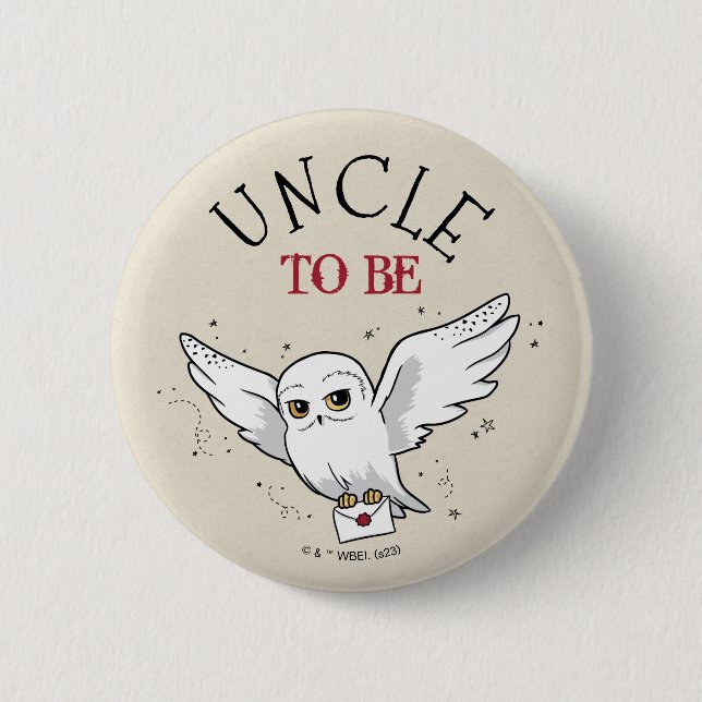 Harry Potter Baby Shower | Uncle To Be Button (Front)
