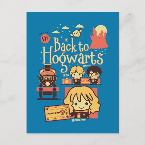 HARRY POTTER  BACK TO HOGWARTS POSTCARD