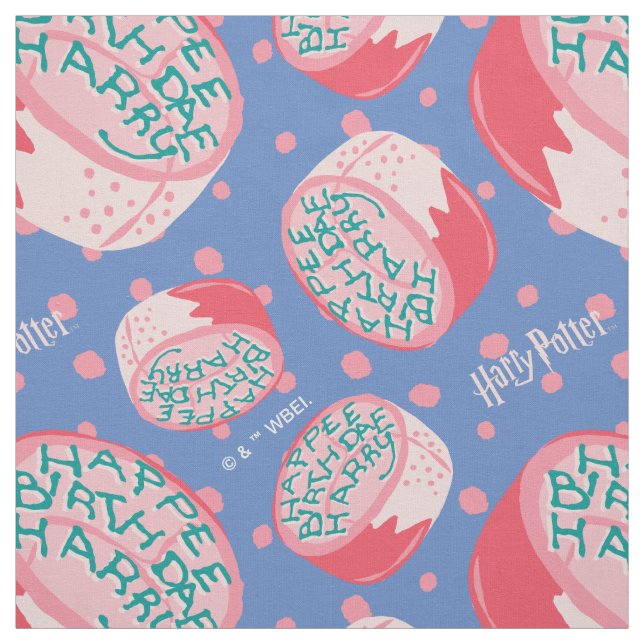 HARRY POTTER™ Birthday Cake Pattern Fabric (Swatch)