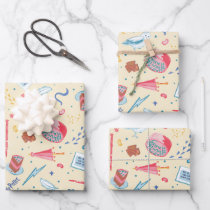 HARRY POTTER™ Birthday Celebration Pattern Wrapping Paper Sheets