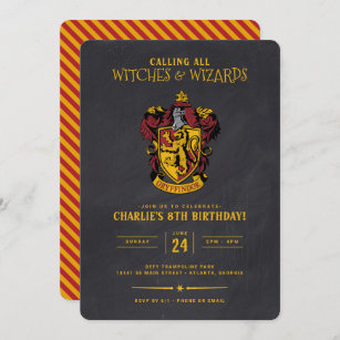 Harry Potter themed birthday invite for Miss Kittys 11th birthday.  #Harrypotte…  Harry potter invitations, Harry potter birthday, Harry  potter birthday invitations