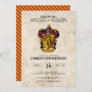 Harry Potter Birthday | Gryffindor Invitation