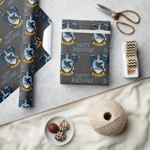 Harry Potter Birthday  Ravenclaw Chalkboard Wrapping Paper