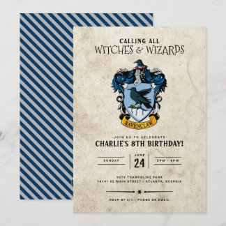 Harry Potter Birthday | Ravenclaw Invitation