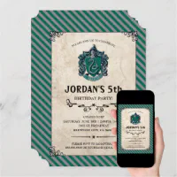 Harry Potter Party Birthday Invitations & Envelopes Personalised Party  Prints 