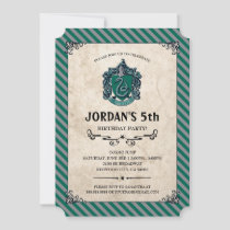 Harry Potter Birthday | Slytherin Invitation