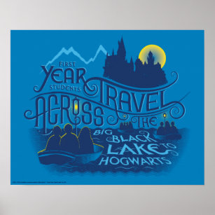 Harry Potter   Black Lake To Hogwarts Poster