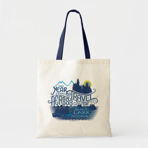 Harry Potter  Black Lake To Hogwarts Tote Bag