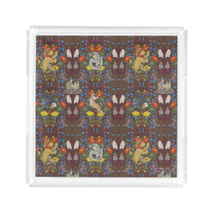 HARRY POTTER™   Burgundy Watercolor Icon Pattern Acrylic Tray
