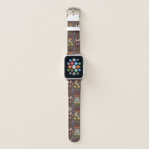 HARRY POTTER  Burgundy Watercolor Icon Pattern Apple Watch Band