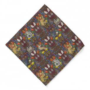 HARRY POTTER™   Burgundy Watercolor Icon Pattern Bandana