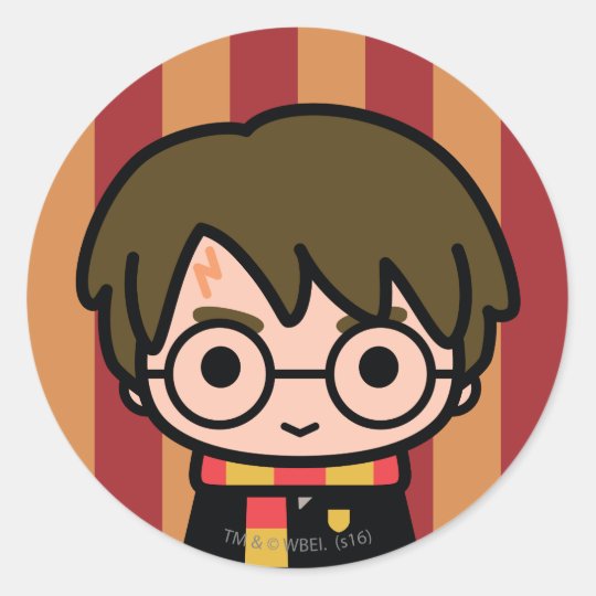 Harry Potter Cartoon Character Art Classic Round Sticker | Zazzle.com