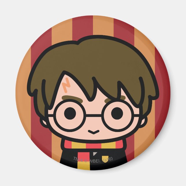 Harry Potter Cartoon Character Art Magnet (Front)
