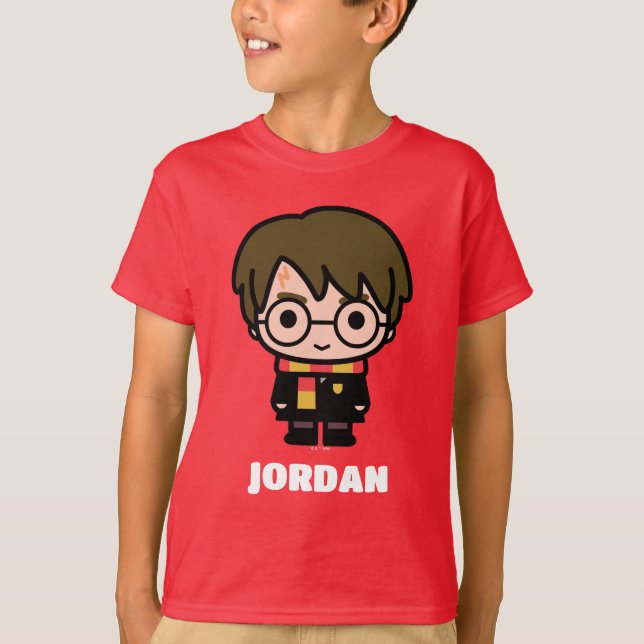 Harry Potter Cartoon Character Art T-Shirt (Front)