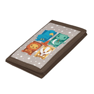 HARRY POTTER™ CARTOON HOGWARTS™ HOUSES TRI-FOLD WALLET