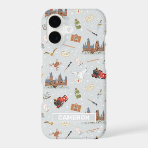 Harry Potter Cartoon Hogwarts Pattern iPhone 17 Case
