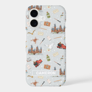 Harry Potter Cartoon Hogwarts Pattern iPhone 17 Case